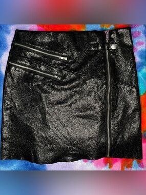 Moto mini skirt